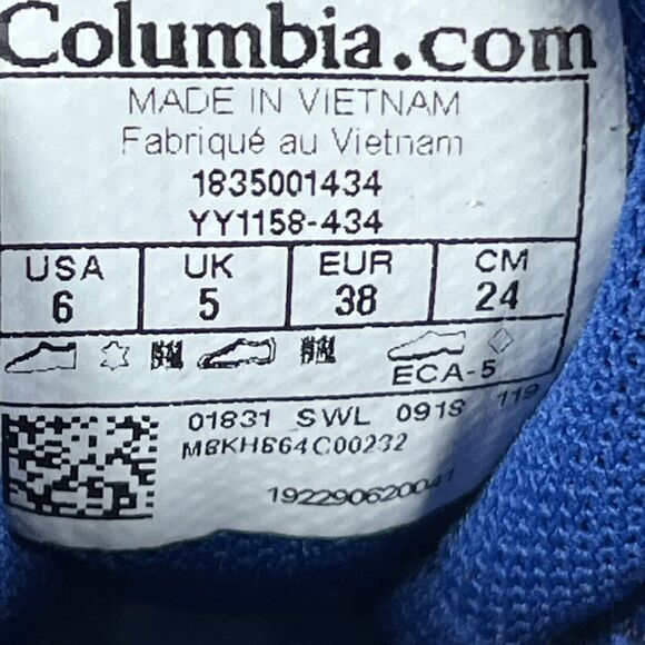 Columbia Women's Access Point Trail Hiking Shoes Size 7 - Picture 5 of 9